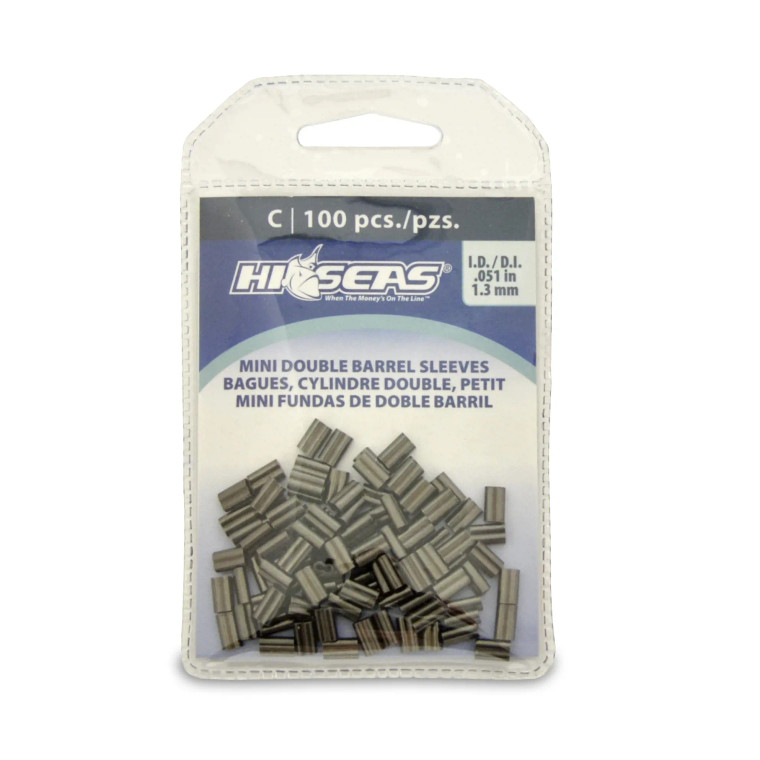 Hi-Seas Mini Dbl Brrl Cop Sl - .28'';1.3mmID;2.40mmOD;100pc