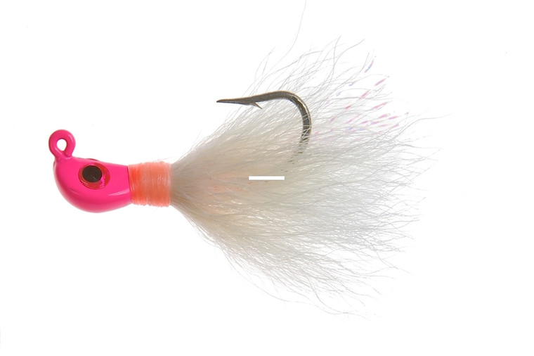 Hookup Calftail Jig - 1/8oz Pink/White