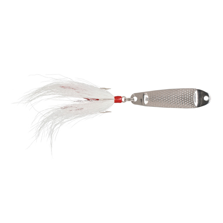 Hopkins Shorty Bucktail - 1/2oz Chrome/White Bucktail