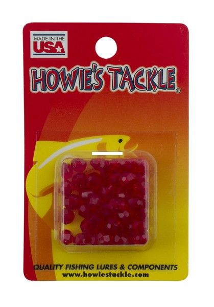 Howie's Beads - 6mm Ruby Red 50pk