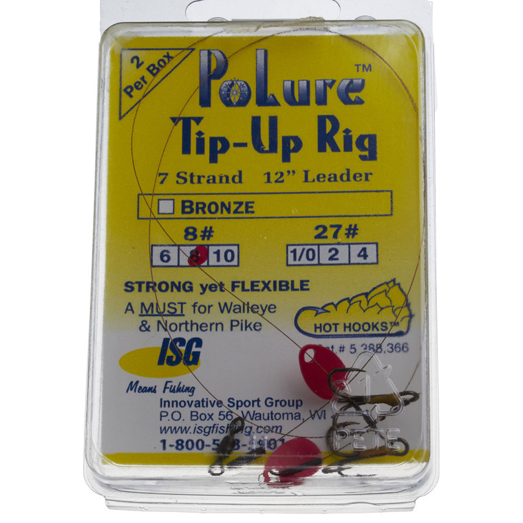 ISG Tip Up Rig - 8 lb #8 Bronze 2pk