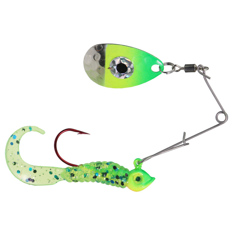 JB Lures Tadpole Spin - 1/8oz Chartreuse/Lime