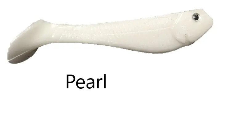 Jenko Booty Shaker Swim Bait - 5'' Pearl 4pk