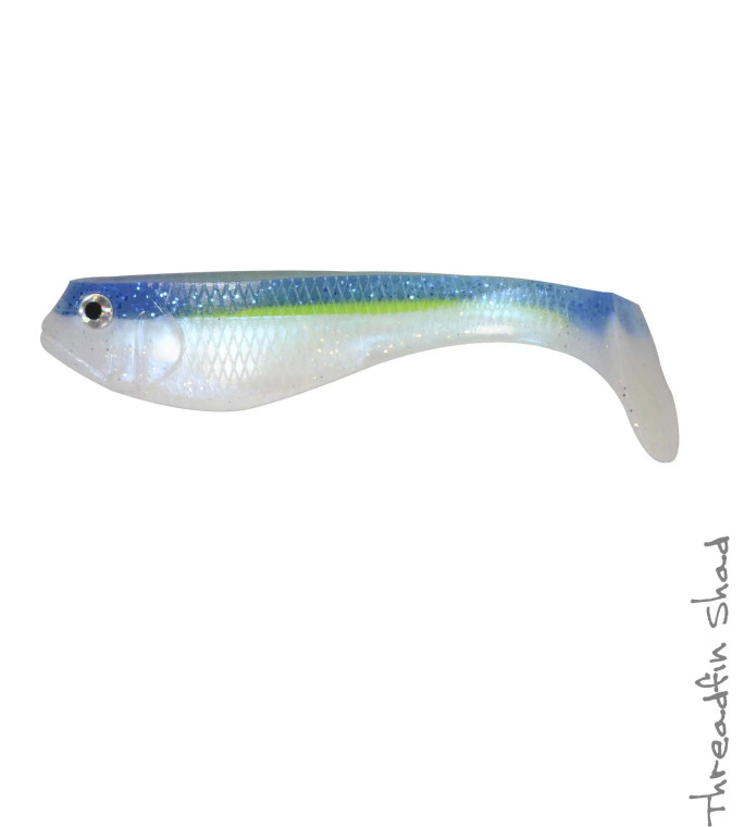 Jenko Booty Shaker Swim Bait - 5'' Threadfin Shad 4pk