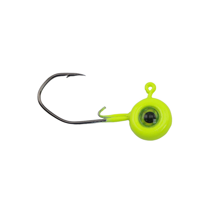 Jenko SlasherCrappie Jighead - 1/16oz Chartreuse 5pk