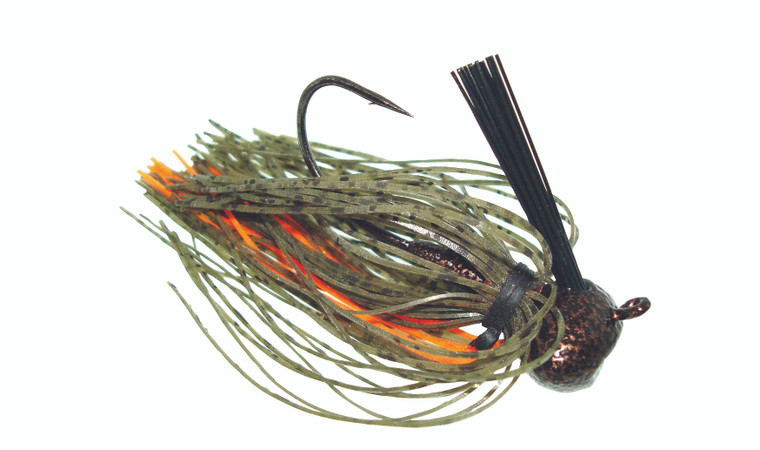 Jewel Bait - Football Jig 3/4 - Green Pumpkin/Orange 2pk