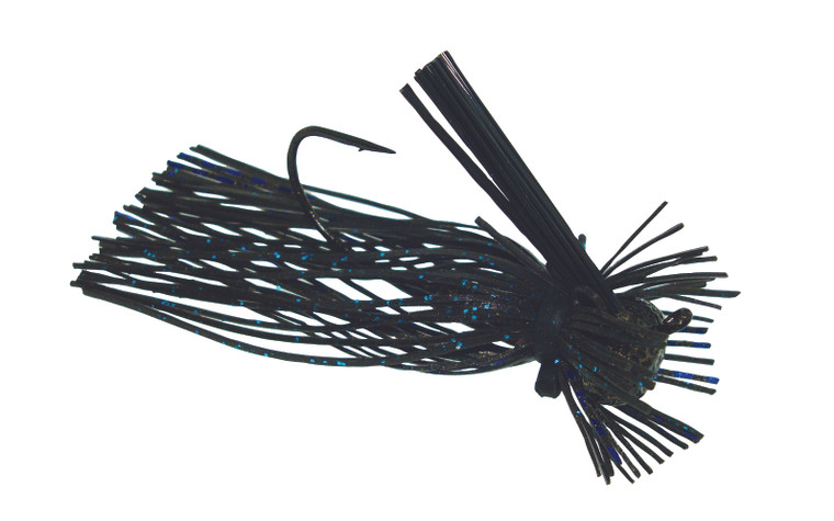 Jewel Bait - Football Jig 3/8 - Black/Blue Flash 2pk