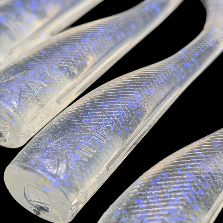 Jonah Nine Lives Paddle Tail - 4'' Blue Sparkle 4pk