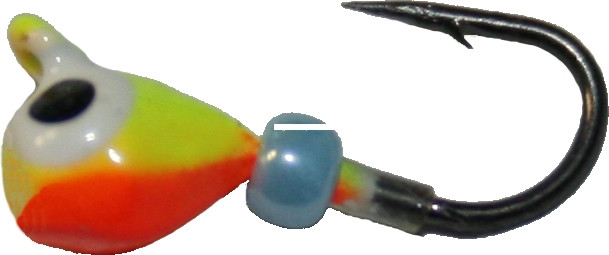 K&E Pelkie Tungsten Jighead - #12 OrgChartreuse