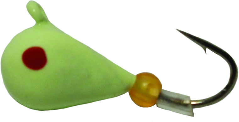 K&E Pelkie Tungsten Jighead - #8 Glow