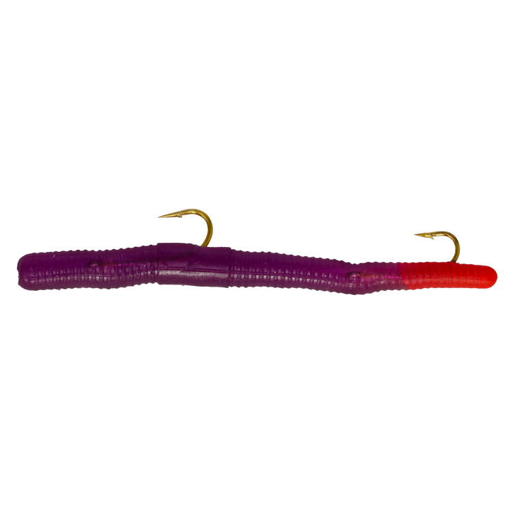 K&E Worm Rival - Pur/Red 1pk
