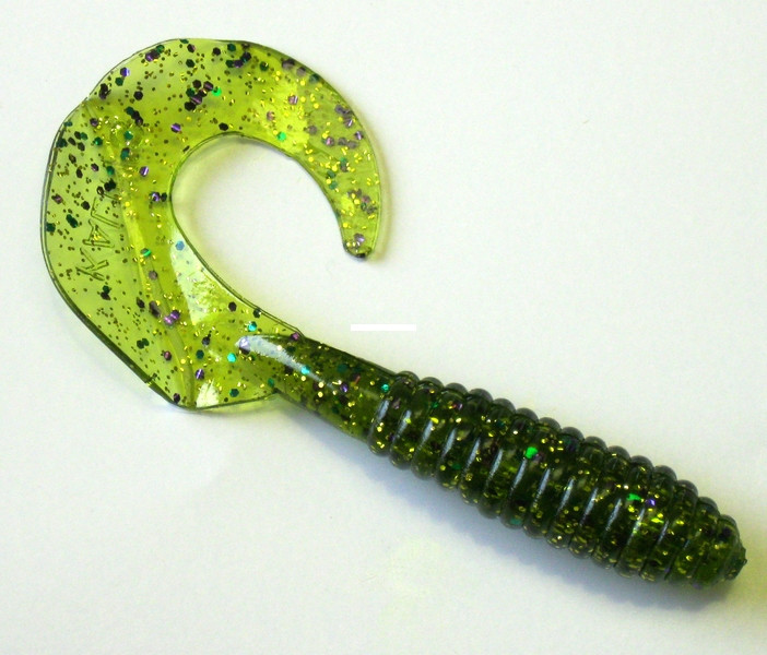Kalins Lunker Grub - 3'' Mardi Gras 10pk