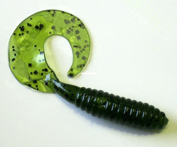 Kalins Lunker Grub - 3'' Watermelon Seed 10pk