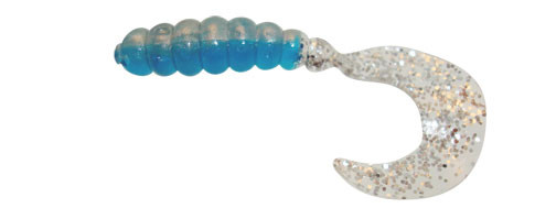 Kalins TripleThreat Grub 2'' - Blue'n Silver 10pk