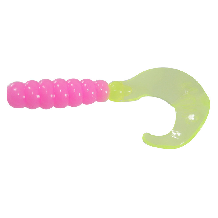 Kalins TripleThreat Grub 2'' - Bubble Gum Chart 10pk