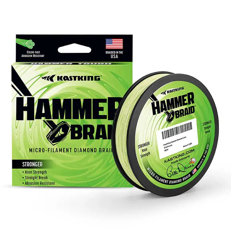 KastKing Hammer Braid - 150 yd Chartreuse 15 lb