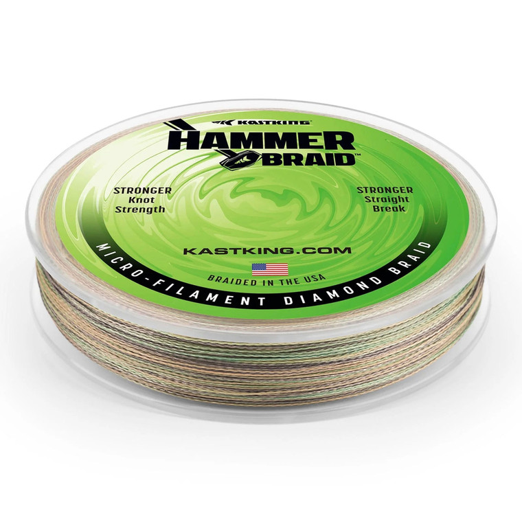 KastKing Hammer Braid - 150 yd Green Camo 50 lb