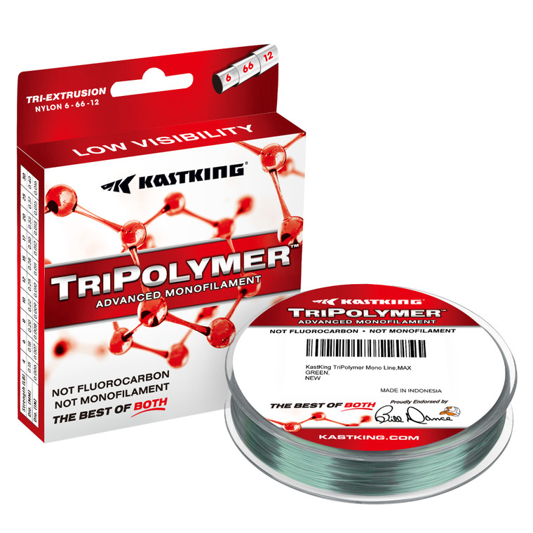 KastKing TriPolymer Mono - 150 yd Max Green 12 lb