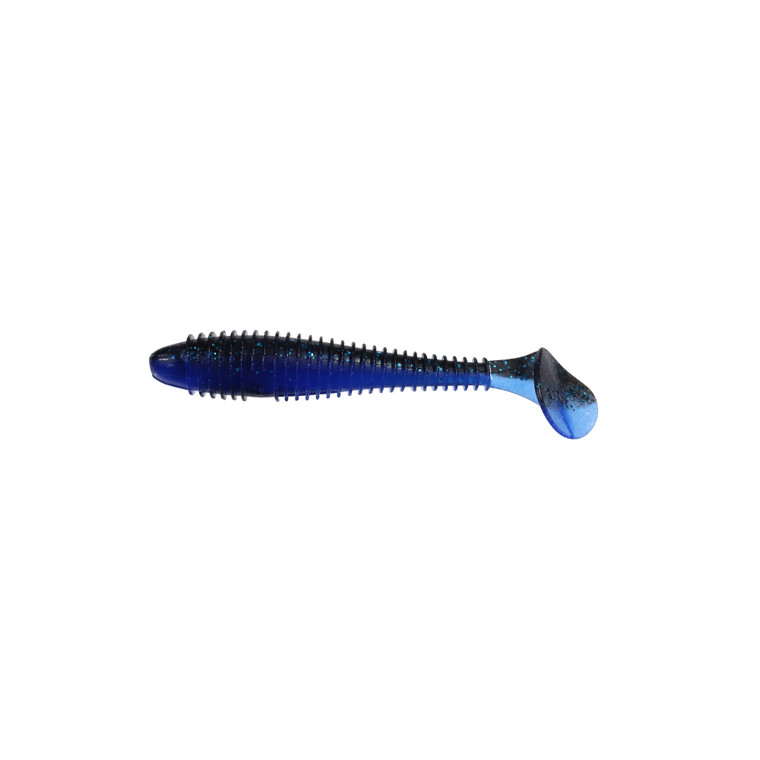 Keitech Fat Swing Impact - 2.8'' Black Blue Flake 8pk