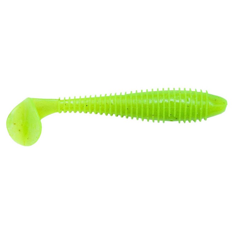 Keitech Fat Swing Impact - 3.3'' Chartreuseglo 7pk