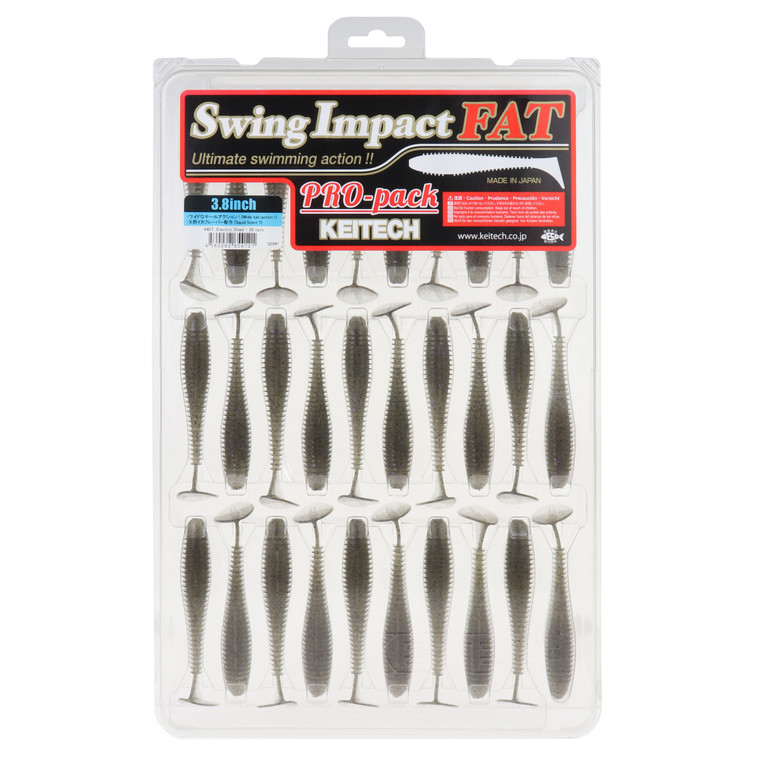 Keitech FatSwingImpact ProPk - 3.8'' Electric Shad 30pk