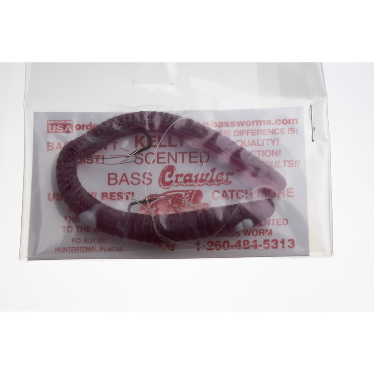Kelly's Bass Crawler - Wdless - 6.5'' Wine/White