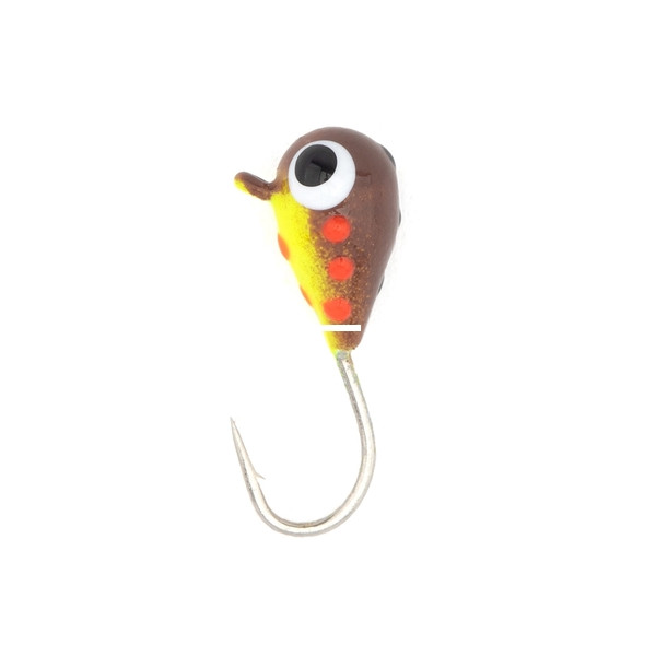 Lake Effect - Tungsten Ice Jig - 4mm Brown Bomber