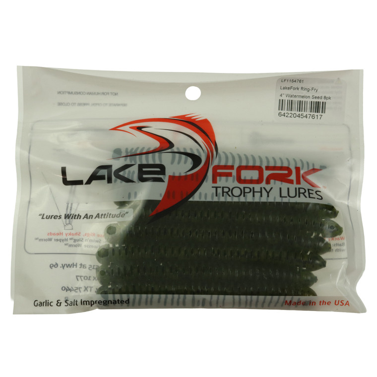 Lake Fork - Ring-Fry - 4'' Watermelon Seed 8pk