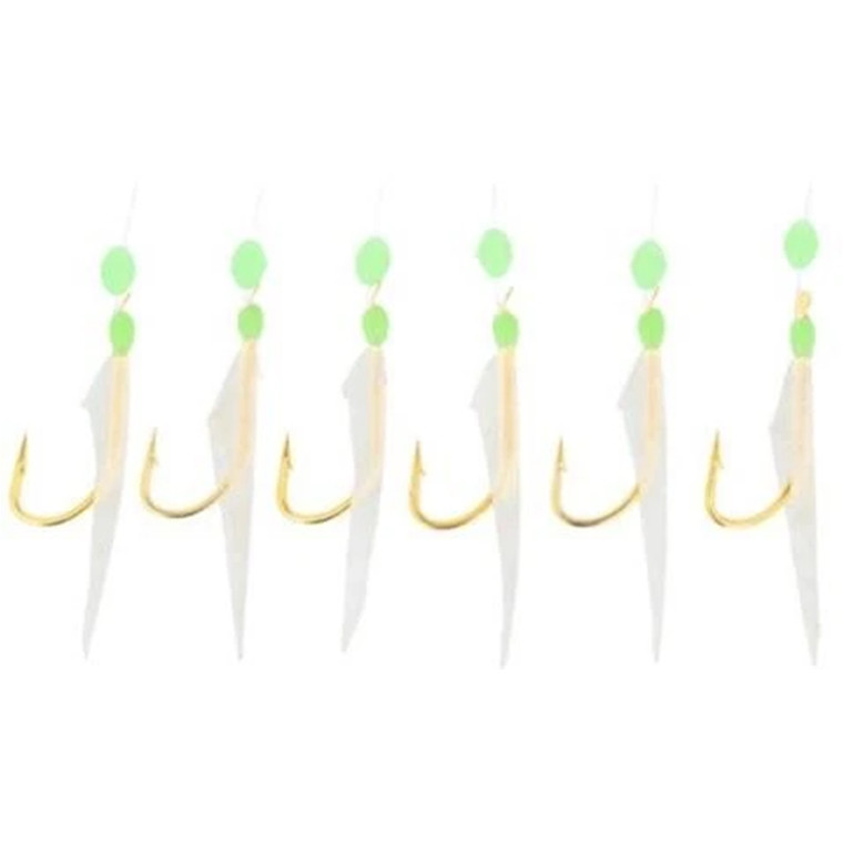 Eagle Claw - Lazer Sharp - Hage FS Sabiki Rig - #6 (6)Hooks; Glow HEagle Claw - d - L946GF-6