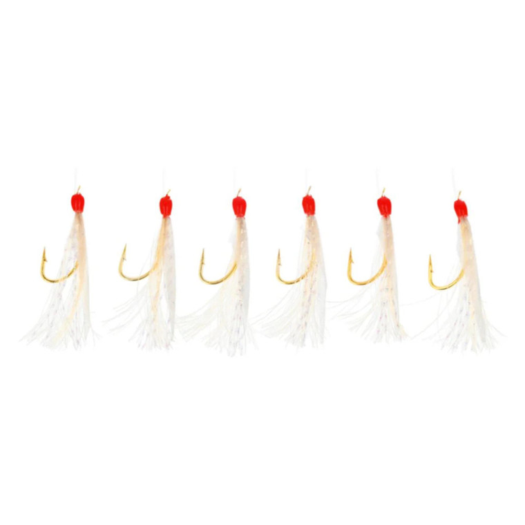 Eagle Claw - Lazer Sharp - Hage FS Sabiki RigF - #10 (6)Hooks; Red HEagle Claw - d - L946RFH-10