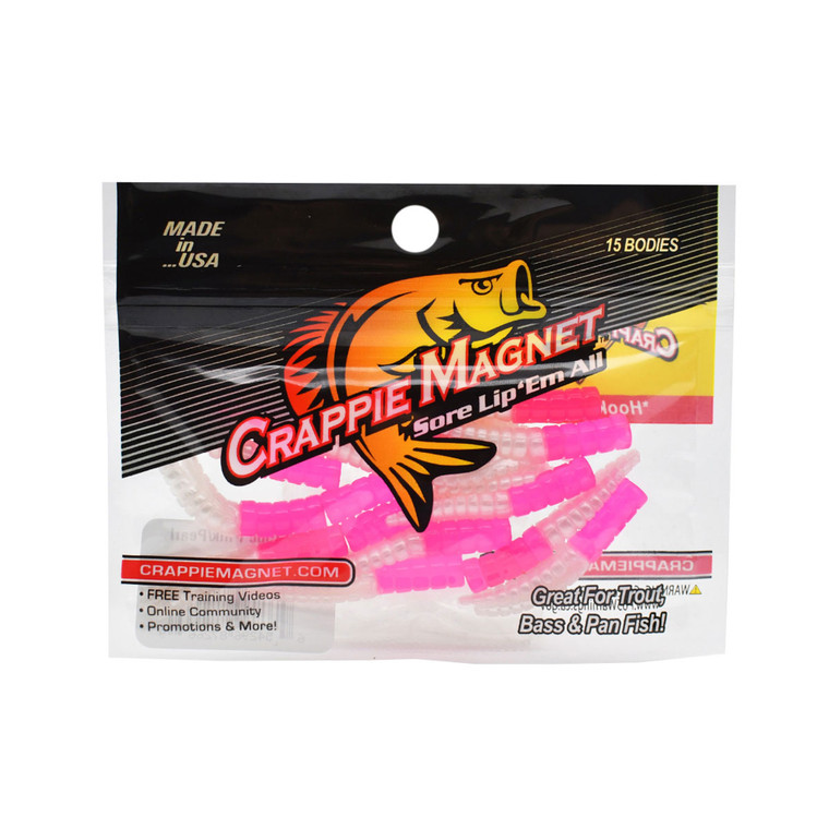 Leland Crappie Magnet - 1.5'' Pink/Pearl 15pk
