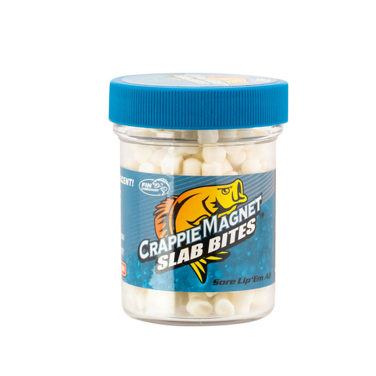 Leland Crappie MagSlab Bites - White 1Jar