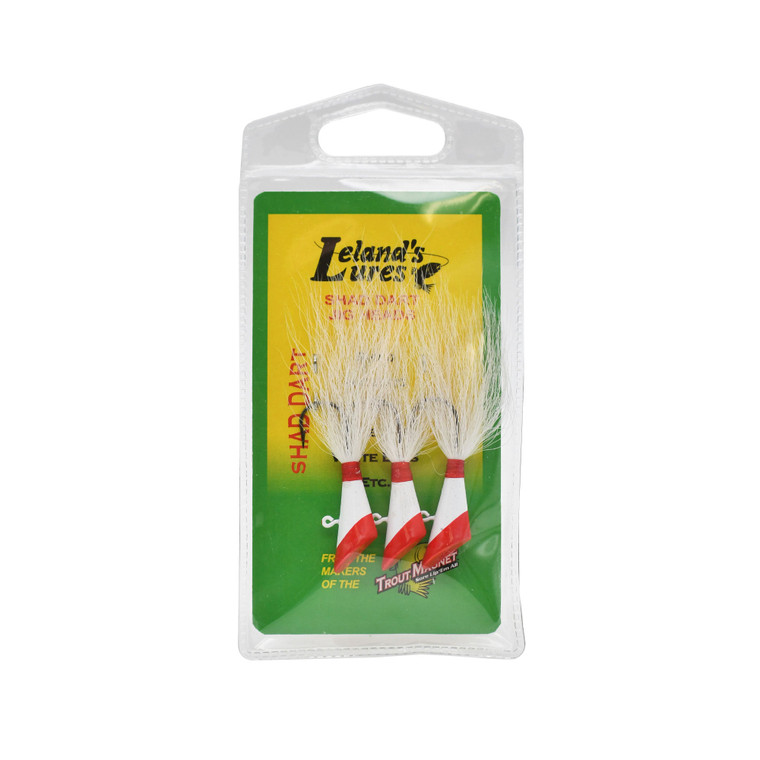 Leland Shad Dart - 1/4oz Red/White 3pk