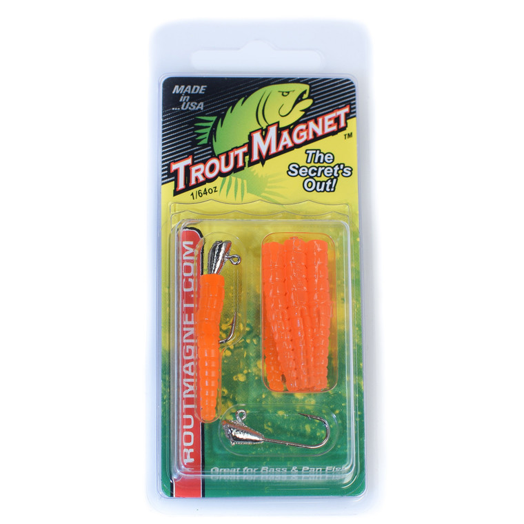 Leland Trout Magnet - Orange 1/64oz 9pk