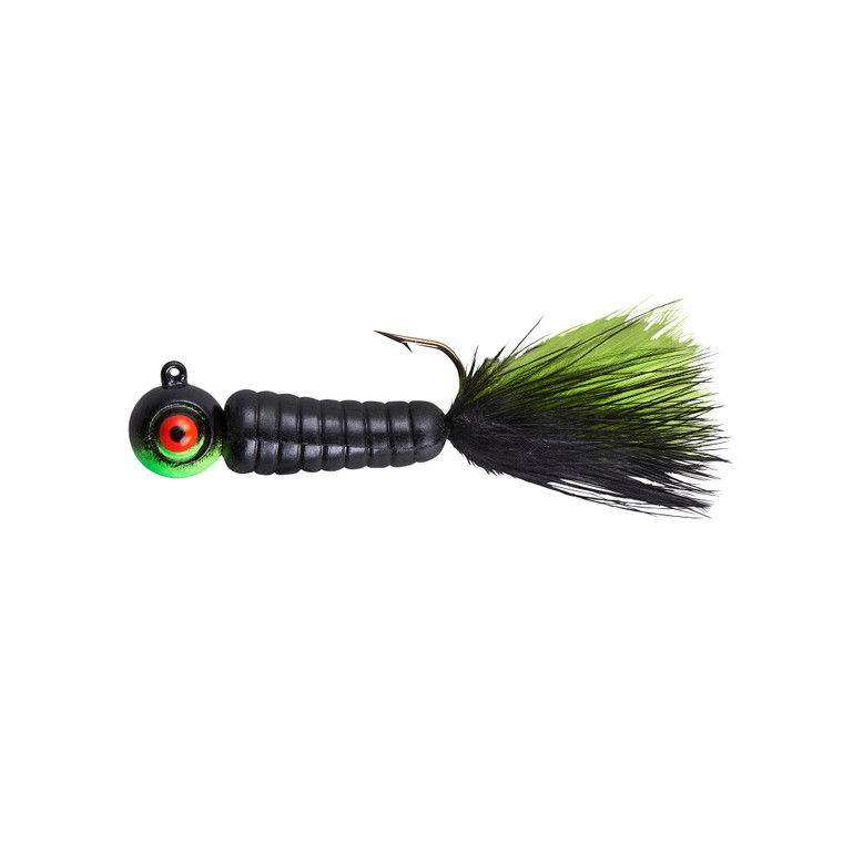 Lindy Fuzz E Grub - 1/4oz 2'' Black Cht 2pk