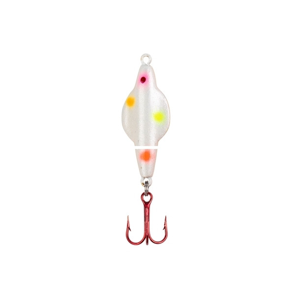 Lindy Ice Flyer Spoon - Rattln - 1/4oz 1.375'' WonderbreadGlo