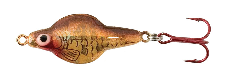 Lindy Ice Flyer Spoon - Rattln - 1/4oz 1.5'' TG Gold Shiner