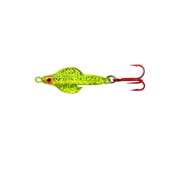 Lindy Ice Flyer Spoon - Rattln - 1/4oz Lime Ice