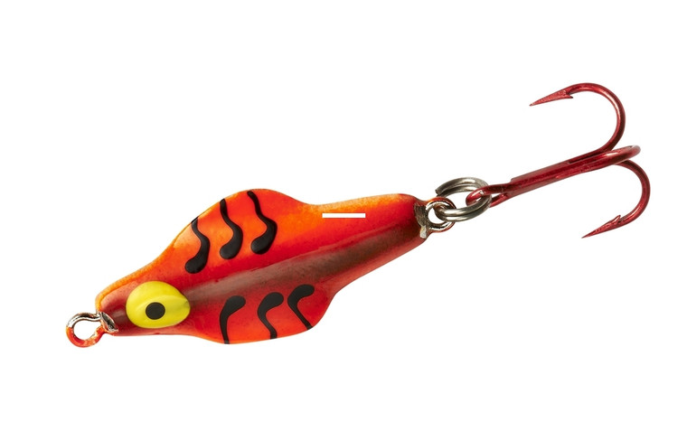 Lindy Ice Flyer Spoon - Rattln - 1/8oz 1.5'' Orange Tiger