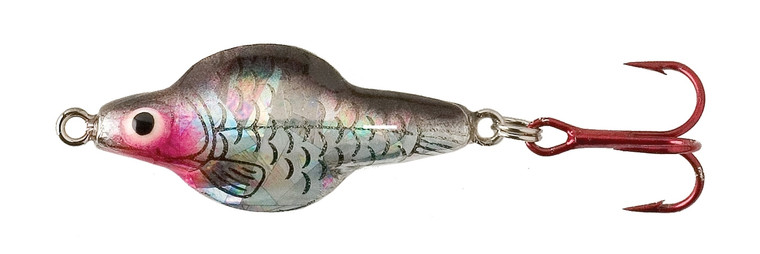 Lindy Ice Flyer Spoon - Rattln - 3/16oz 1.5'' Tg Silver Shinr