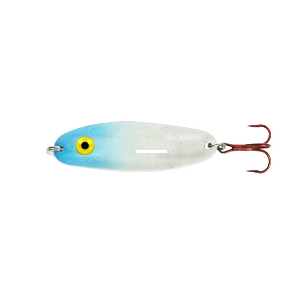 Lindy Ice QuiverSpoon - Rattln - 1/4oz Blue Glow/Chrome