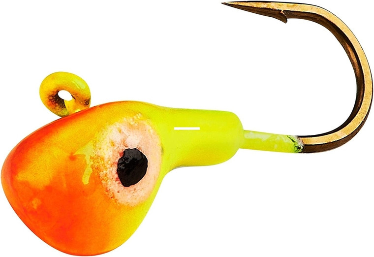 Lindy Ice Tungsten Toad - #6 Chartreuse Orange 1pk