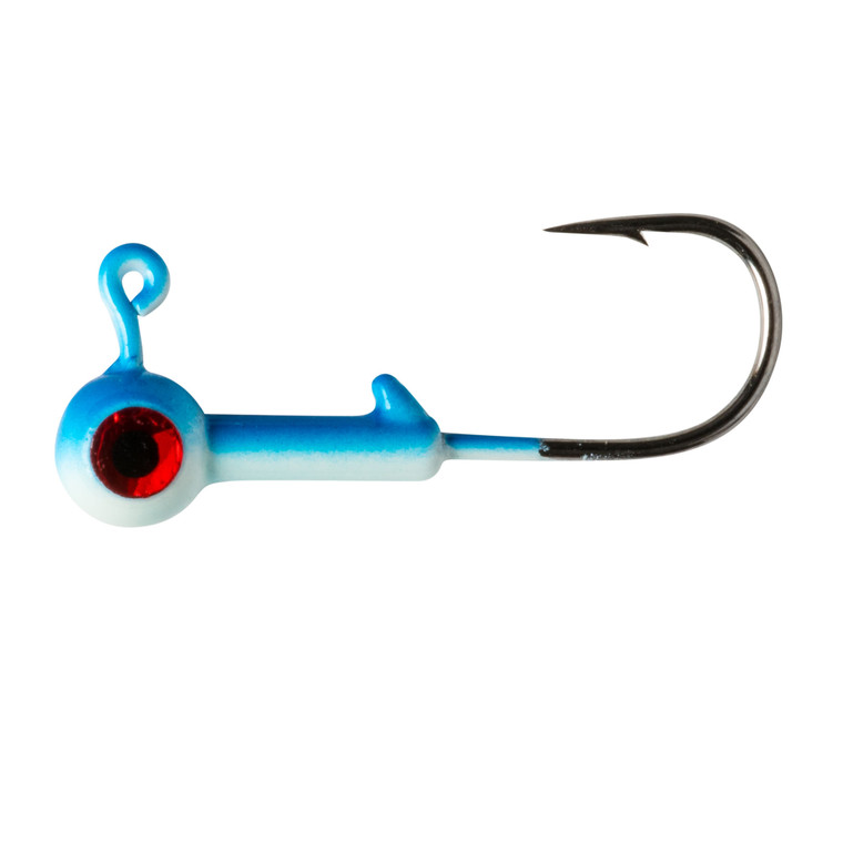 Lindy Lead Free Jig - 1/16oz Blue Shiner Glow 2pk - LJGLF2201