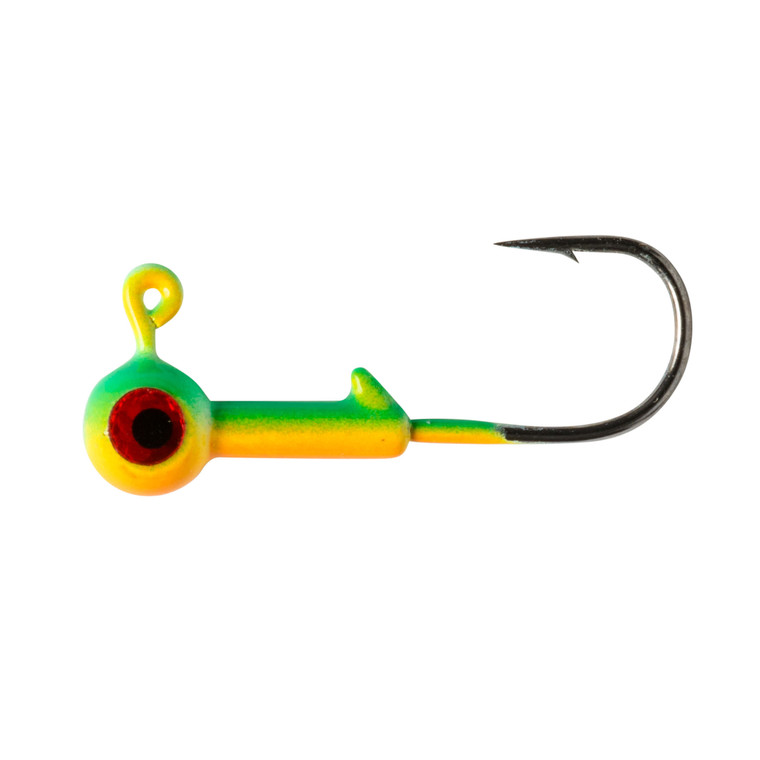 Lindy Lead Free Jig - 1/16oz Perch Glow 2pk - LJGLF2208