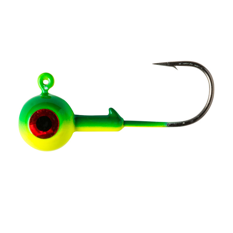 Lindy Lead Free Jig - 1/4oz Lime Hot Yellow 2pk - LJGLF5206