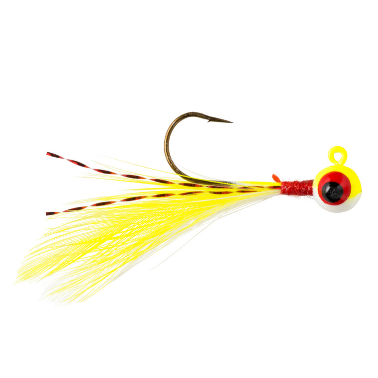 Lindy Lead Free LittleNipper - 1/32oz Chartreuse Glow 2pk - LLNLF1212