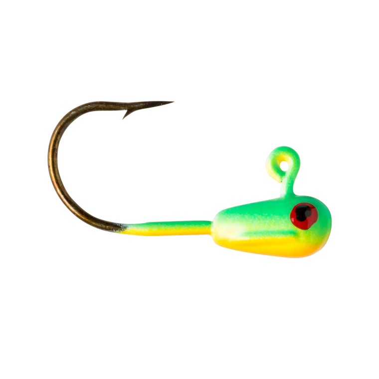 Lindy Lead Free LiveBait Jig - 1/16oz Perch Glow 2pk - LLBJLF2208