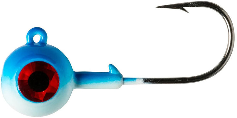 Lindy Lead Free LiveBait Jig - 1/8oz Blue Shiner Glow 2pk - LLBJLF3201