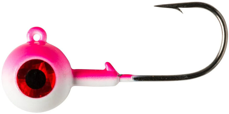 Lindy Lead Free LiveBait Jig - 1/8oz Hot Pink Glow 2pk - LLBJLF3204