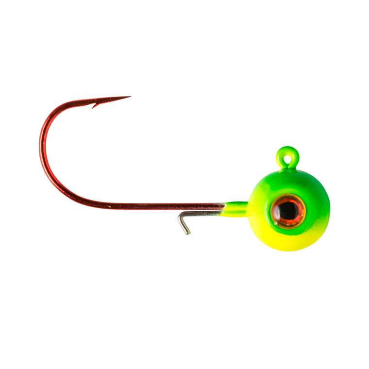 Lindy Lead Free Max Gap Jig - 1/4oz Lime Hot Yellow 2pk - LMAXLF5206